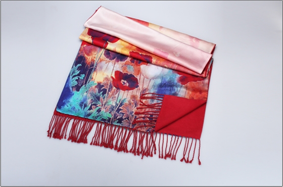 真絲印花披肩 復合披肩 女士披肩