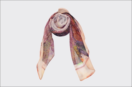 真絲圍巾 印花圍巾