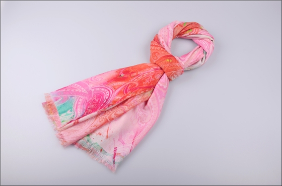 羊毛披肩 羊毛噴繪圍巾 女士圍巾 圍巾批發