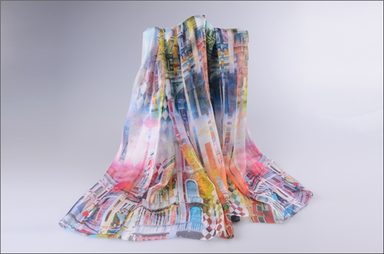 真絲圍巾 女士圍巾 圍巾批發 印花圍巾