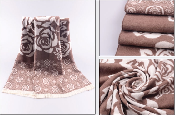 拉絨披肩 提花披肩 女士披肩 圍巾批發