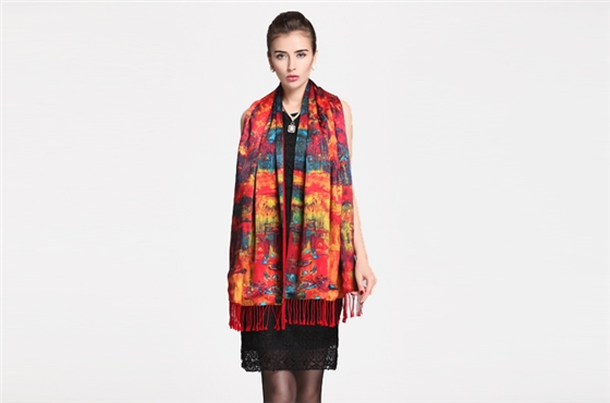真絲披肩 印花披肩 復合披肩 披肩定制