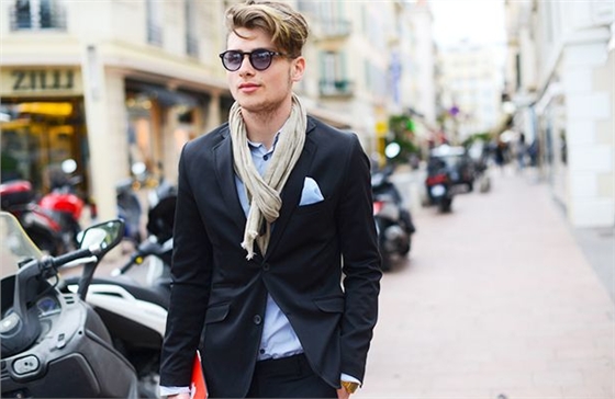 圍巾的搭配