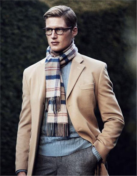 男士圍巾 男士圍巾的圍法 男士圍巾的搭配