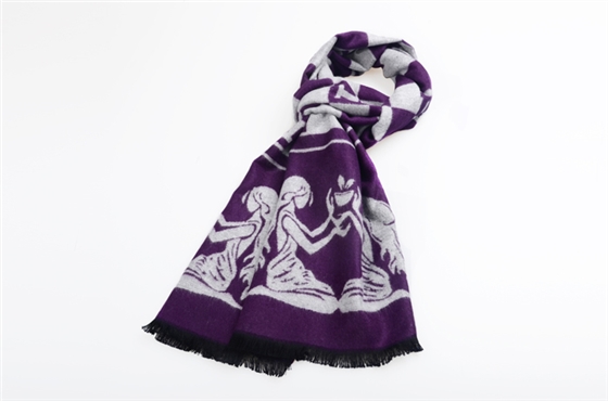 星座圍巾 拉絨圍巾 圍巾批發(fā) 圍巾定制