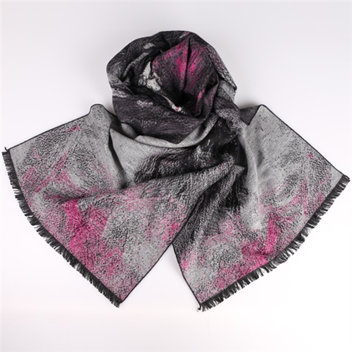 油畫藝術提花圍巾