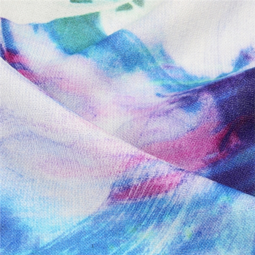 新款羊毛噴繪圍巾