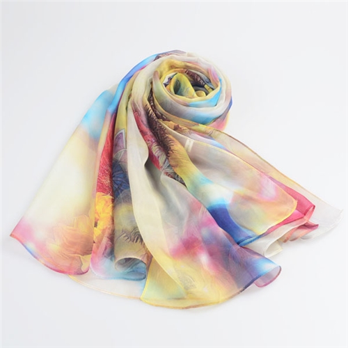 女士新款印花絲巾