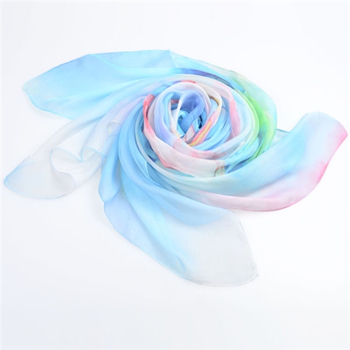 女士印花真絲絲巾