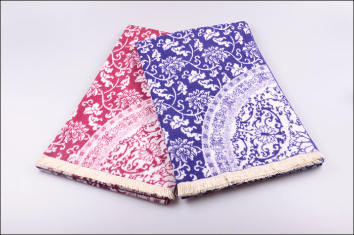 青花瓷披肩 提花披肩 拉絨披肩 圍巾批發 青花瓷披肩 提花披肩 拉絨披肩 圍巾批發