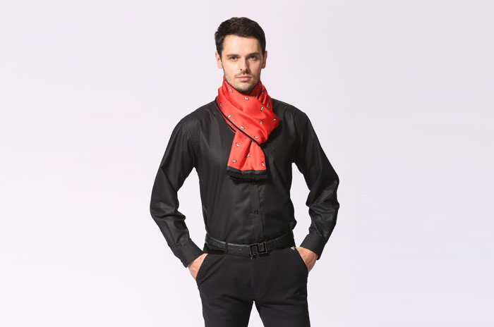 真絲復合圍巾 男士圍巾