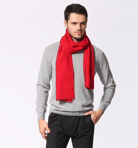 紅色圍巾 真絲圍巾 男士圍巾 圍巾定制