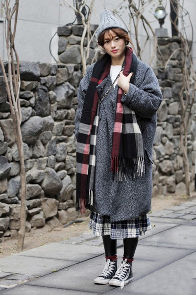 經典格子圍巾