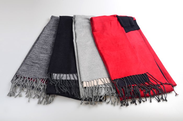 女士披肩 純色披肩 拉絨披肩