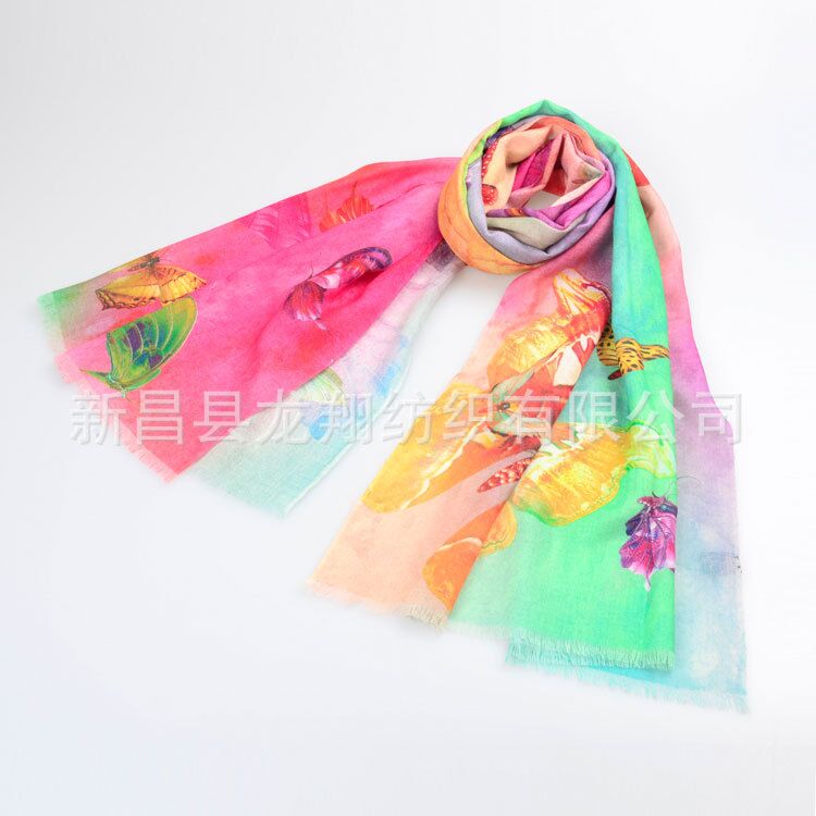 漸變色圍巾 漸變色圍巾