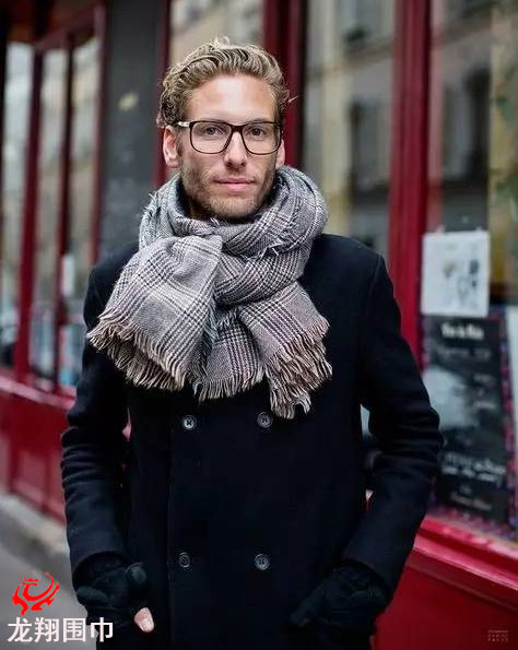 圍巾上身效果 圍巾上身效果