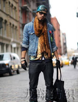 男士針織圍巾 男士針織圍巾