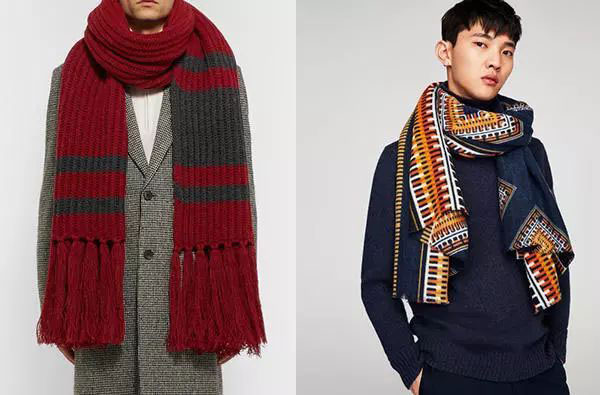 男士圍巾樣式