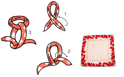 絲巾系法基礎方巾結