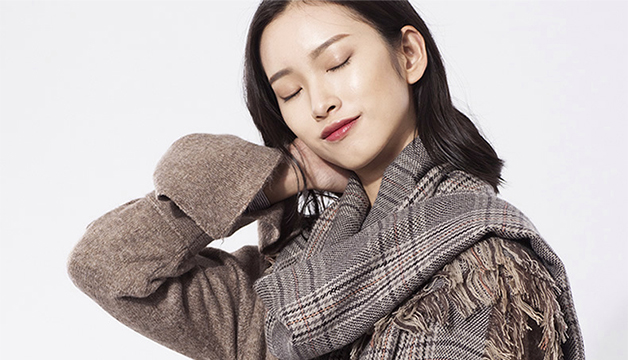 英倫經(jīng)典格子女士披肩