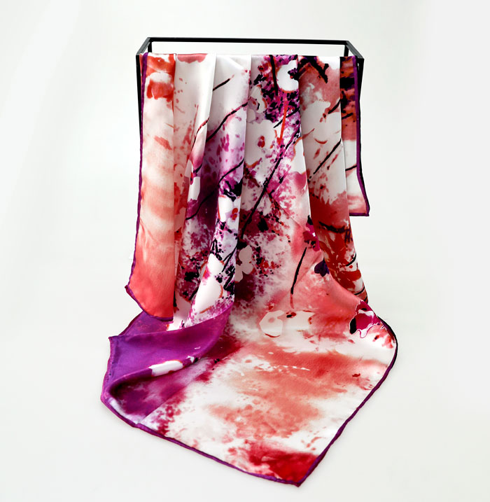 姹紫嫣紅絲巾細節圖 姹紫嫣紅絲巾細節圖