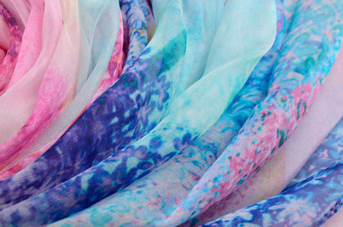 漫天飛舞絲巾細節圖