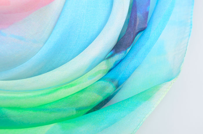 出水芙蓉絲巾細節圖 出水芙蓉絲巾細節圖