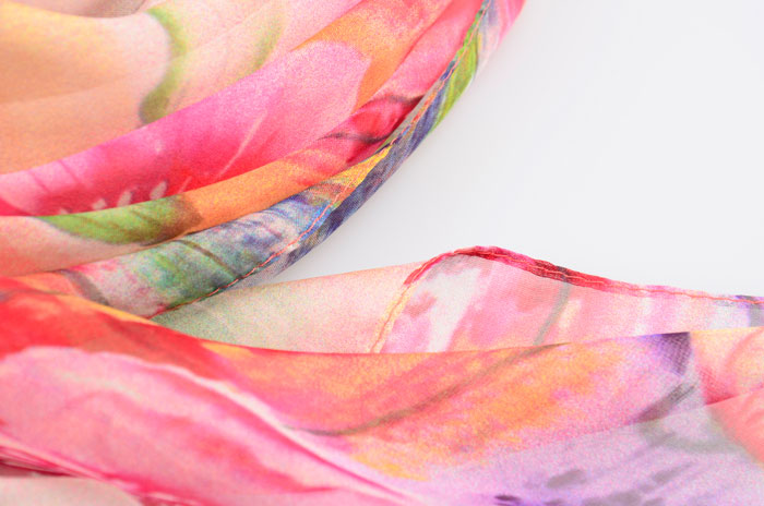 春華秋實絲巾細節圖 春華秋實絲巾細節圖