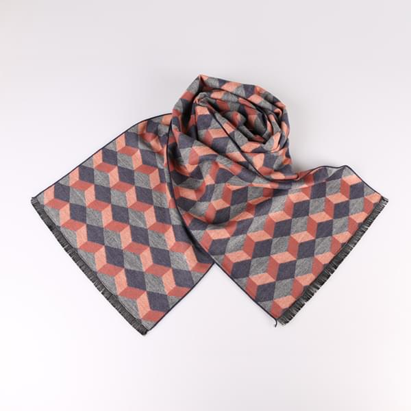 菱形格子圍巾 菱形格子圍巾