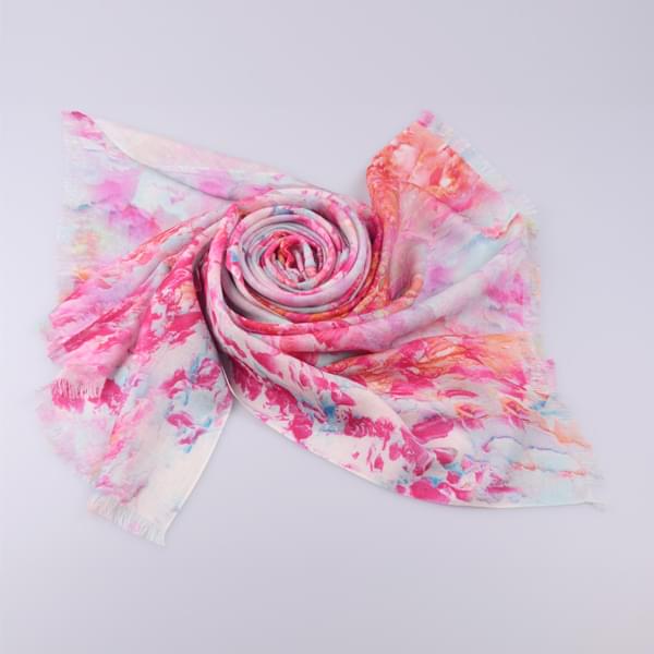 羊毛噴繪圍巾 羊毛噴繪圍巾