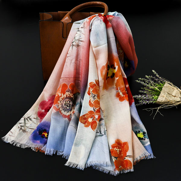 羊毛印花披肩 羊毛印花披肩