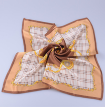 素縐緞真絲圍巾