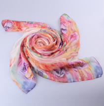 新款長絲巾防曬絲巾真絲絲巾 絲巾批發