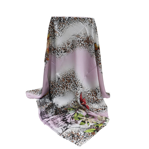 經典豹紋絲巾
